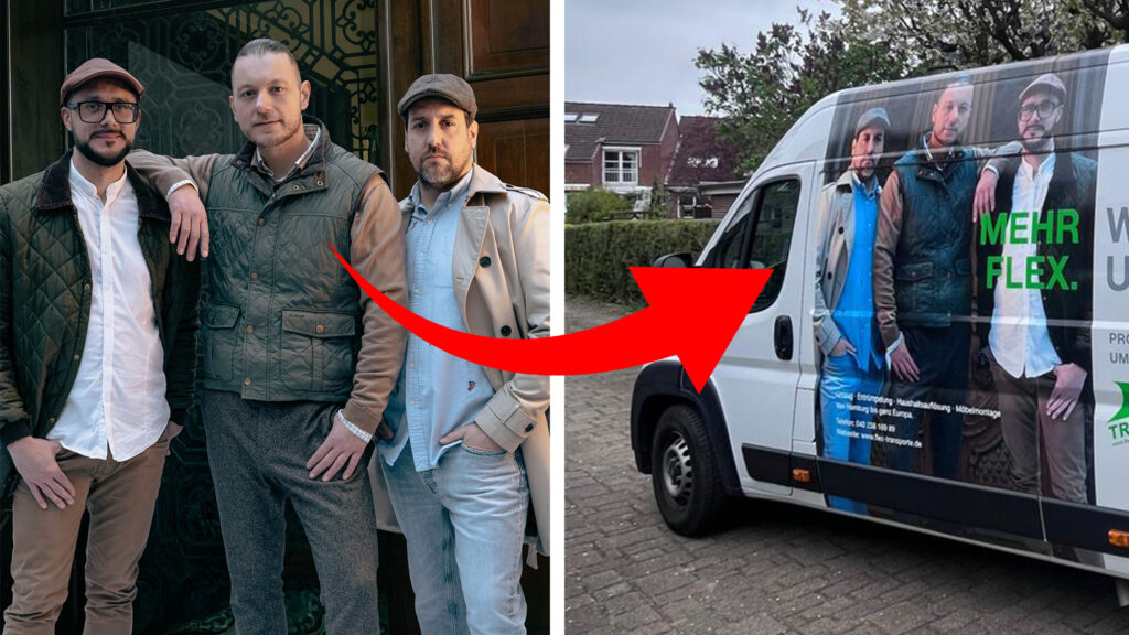 Mitarbeiterfoto für Fahrzeugbranding von FlexTransporte